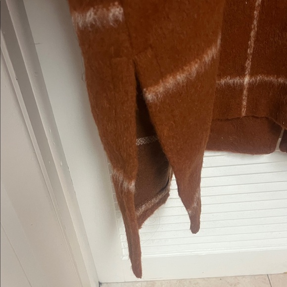 Old Navy 4X Rust Plaid Relaxed Soft-Brushed Overcoat NEW!!! - Picture 10 of 16